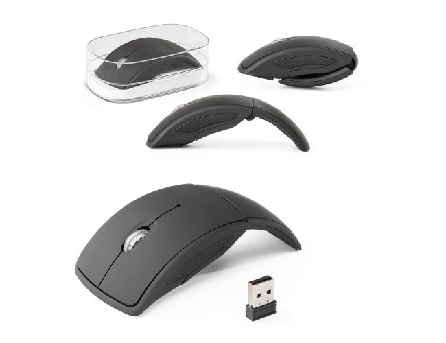 Alencar. Mouse Wireless Dobrável 2.4G. Em Abs
