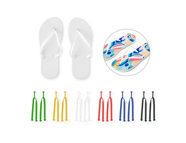 Bali S / M. Chinelos Com Sola Em Eva E Totalmente Personalizável Em Sublimação E Tira Em Pvc