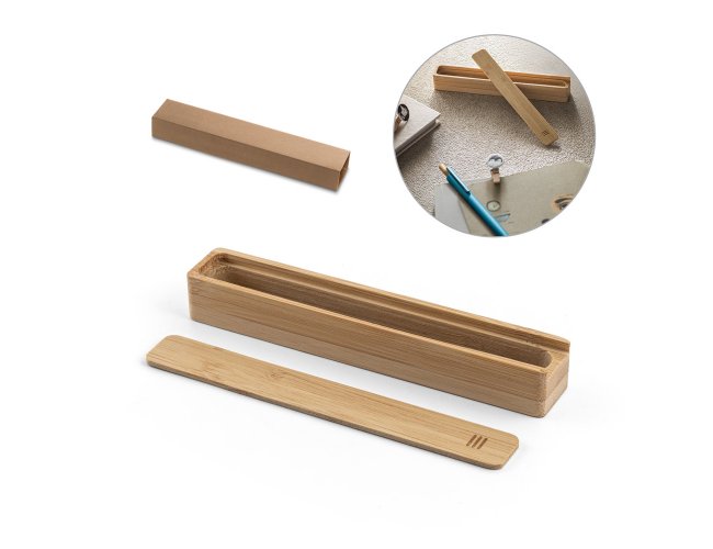Bambox. Estejo Em Bambu Natural Para 1 Esferográfica