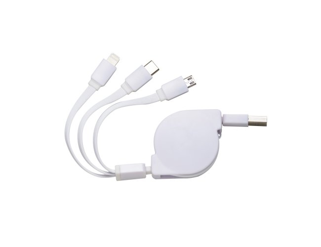 Cabo Usb Retrátil 3 Em 1 - 3857
