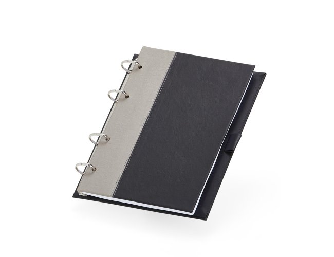 Caderno Fichário De Couro Sintético