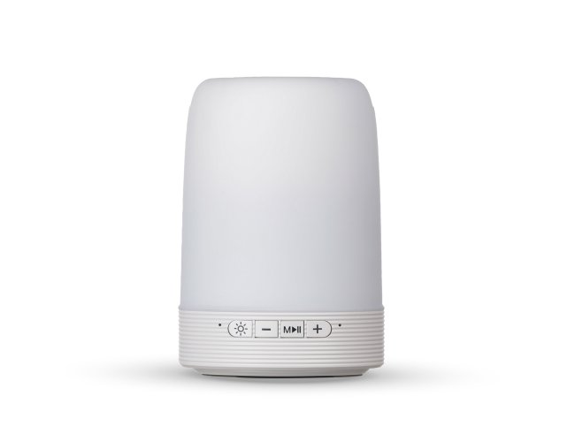 Caixa De Som Multimídia Com Porta Caneta E Luminária