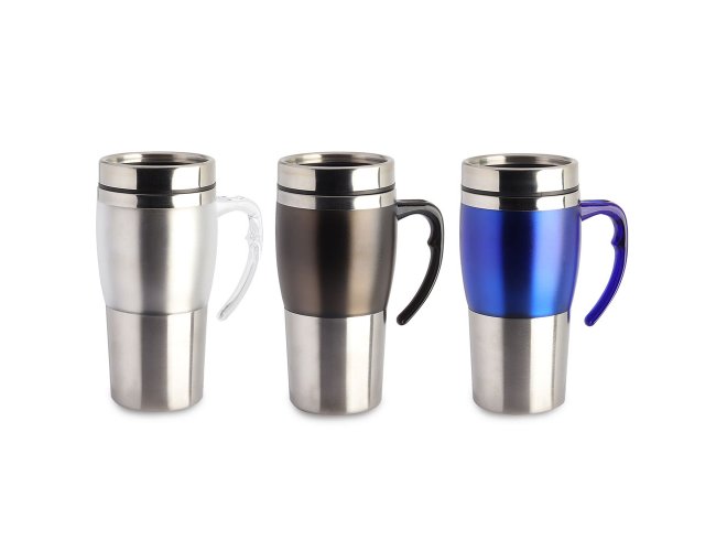 Caneca Em Aço Inox De 400Ml