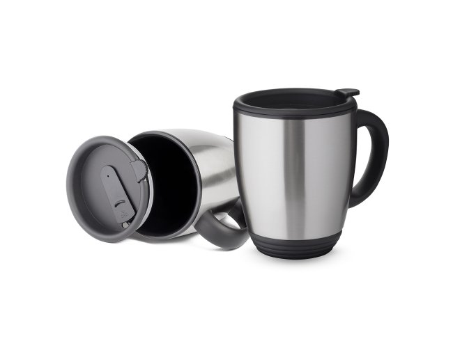 Caneca Em Aço Inox De 450Ml