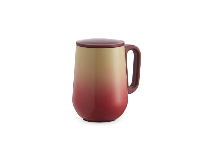 Caneca Bicolor Parede Dupla 250Ml