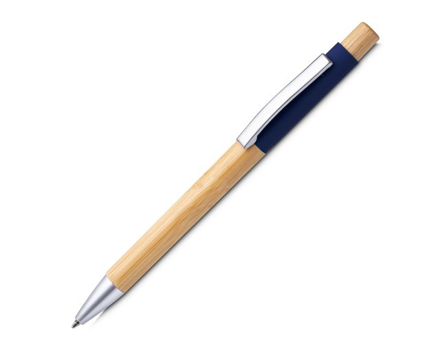 Caneta Alumínio E Bambu