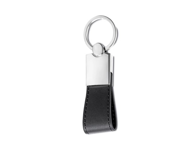 Chaveiro Metal Com Couro