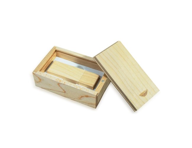Conjunto Estojo E Pen Drive Bambu 4Gb/8Gb/16Gb/32Gb