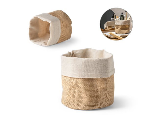 Ducasse. Sacola Em Juta E Algodão (260G/M²)