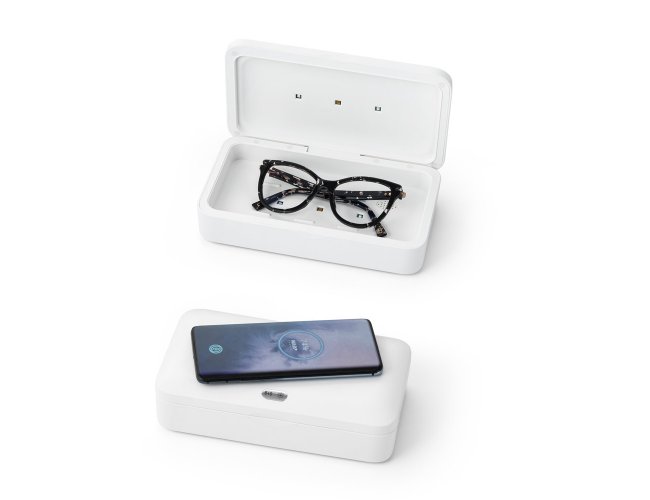 Germout. Caixa Esterilizadora Uv Com Carregador Wireless Fast