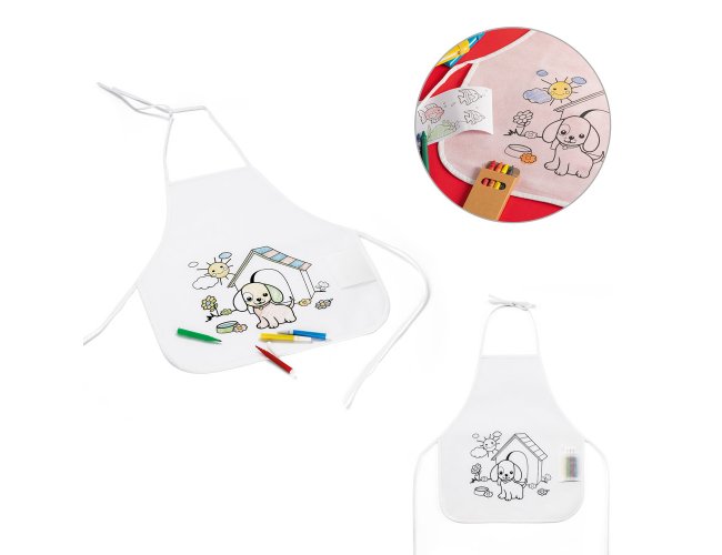 Gusteau. Avental De Criança Para Colorir Em Non-Woven (80 G/M²)