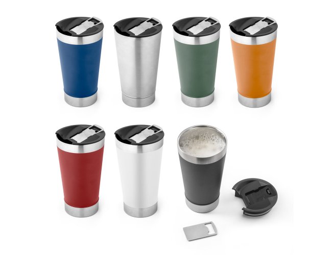 Halpert Lid. Copo Térmico De Viagem Em Aço Inox 630 Ml