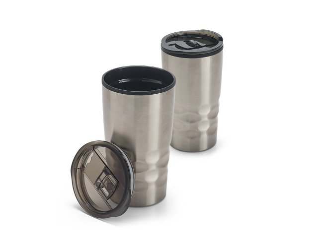 Hassi. Copo Térmico De Viagem Em Aço Inox E Pp
