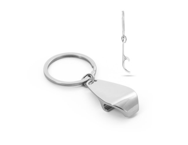 Helli. Chaveiro Em Metal Com Abridor De Garrafas