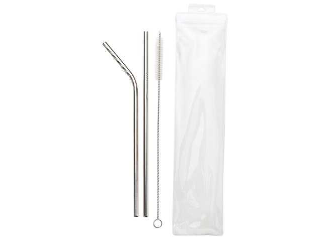 Kit Canudos E Escova De Limpeza
