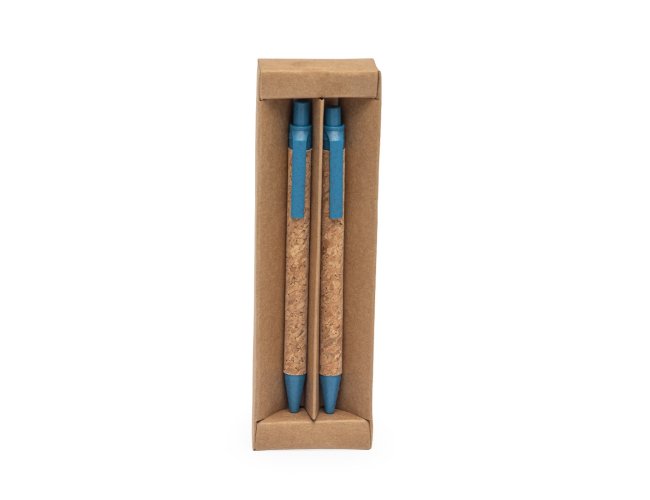 Kit Ecológico Caneta E Lapiseira Cortiça