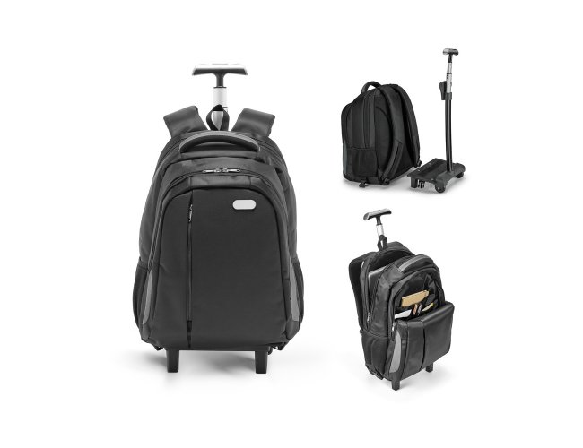 Miami. Mochila Trolley Para Notebook 17 Em Nylon 999 Impermeável