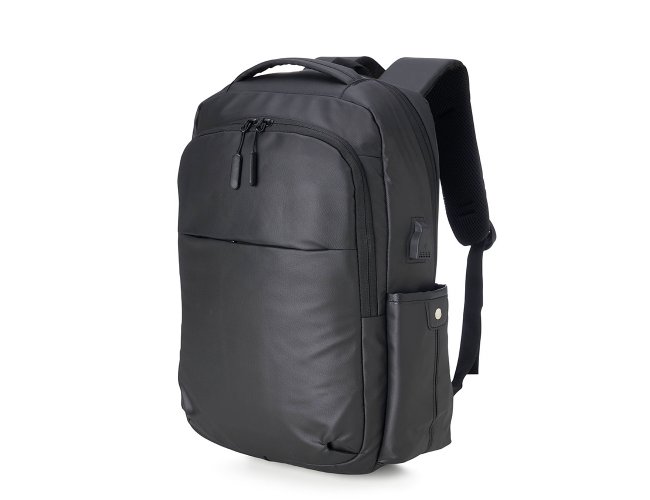 Mochila Couro Sintético Usb 20 Litros