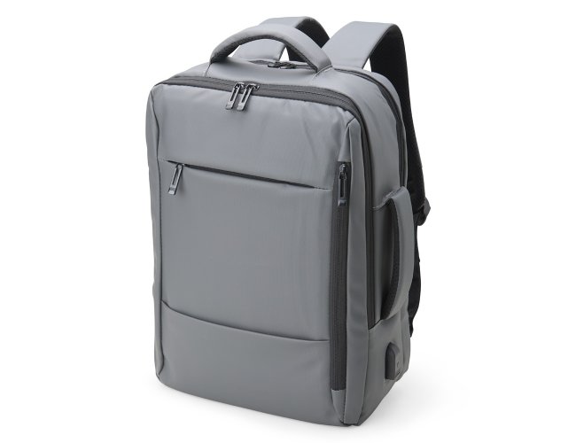 Mochila Couro Sintético Usb 23 Litros