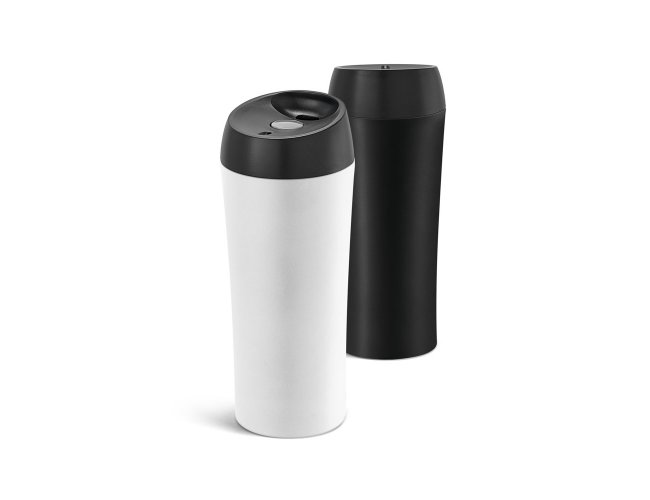 Monarda. Copo Térmico Para Viagem Em Aço Inox E Pp 470 Ml