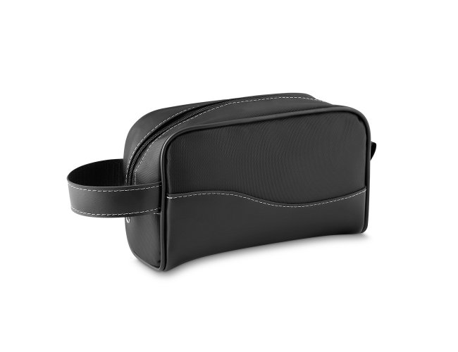 Necessaire De Couro Sintético E Nylon