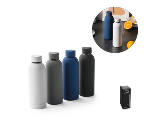 Odin. Squeeze Térmico Em Aço Inox 550 Ml