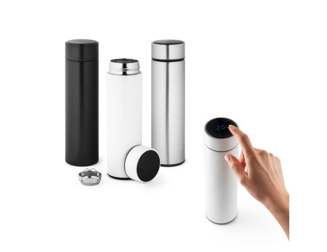 Rossi. Garrafa Em Aço Inox 450 Ml