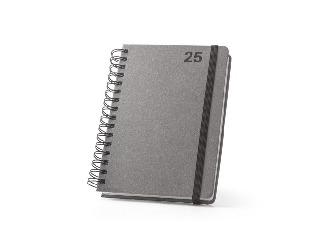 Simmel A5. Agenda A5 Com Argolas Em Pele Reciclada