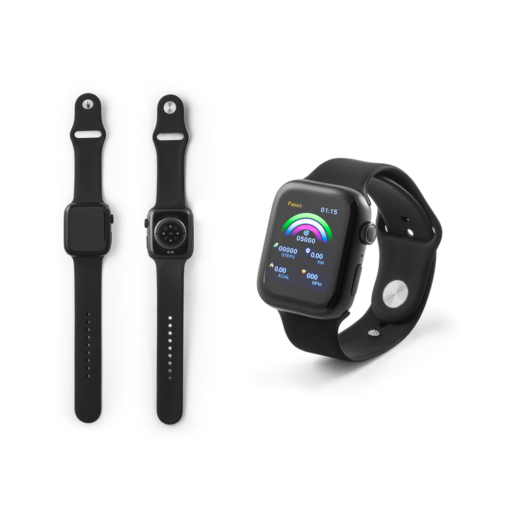 Wiles. Relógio Inteligente Com Tela Ips De 1.85 Polegadas Com Bracelete Em Silicone E À Prova De Salpicos De Água Com Ipx4