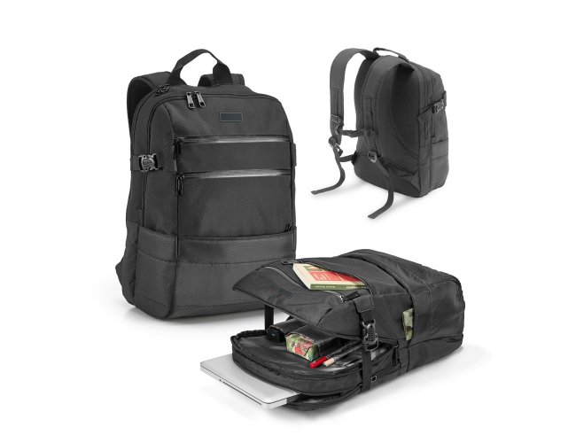 Zippers Plate. Mochila Para Notebook 15.6 Em 840D Jacquard